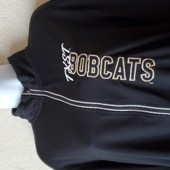 Ladies large TX State Bobcats Long-sleeved work out jacket - Picture 2 of 11